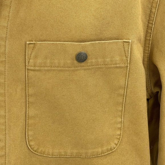Wallace & Barnes J Crew Canvas Chore Barn Jacket Coat Corduroy Collar Mens L Lg - Picture 5 of 10